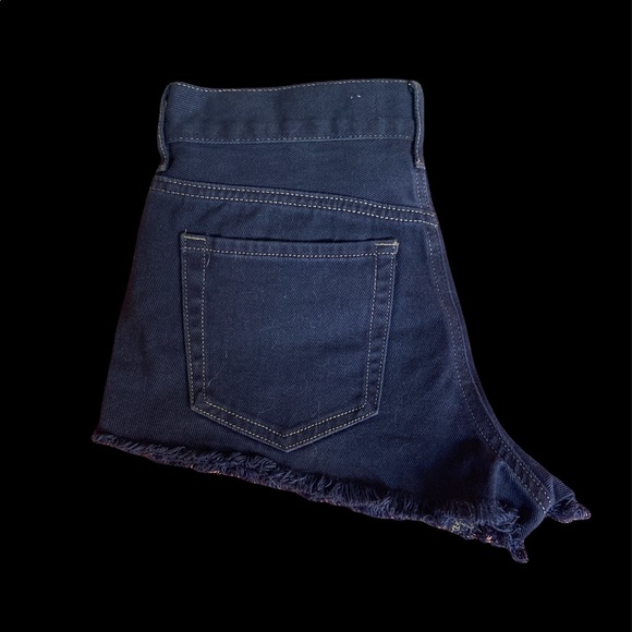 Dark Wash Jean Short Shorts - Picture 14 of 16